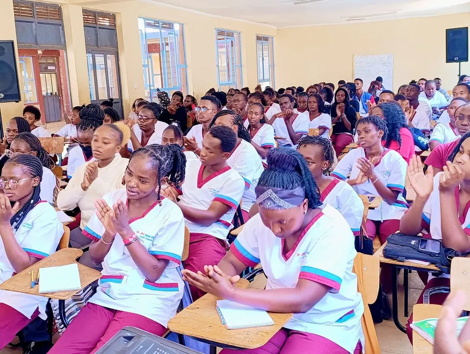 Students in class