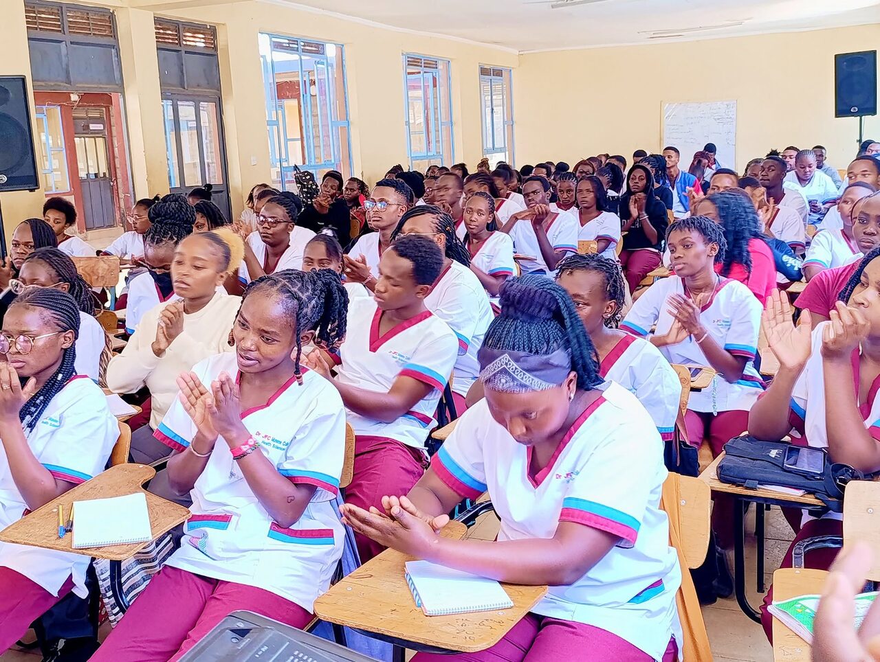 Students in class